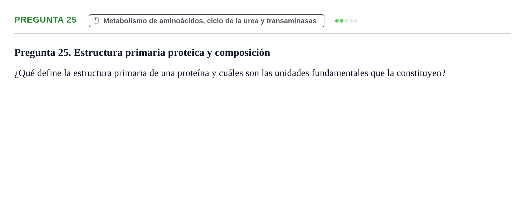 Enunciado: Pregunta 25