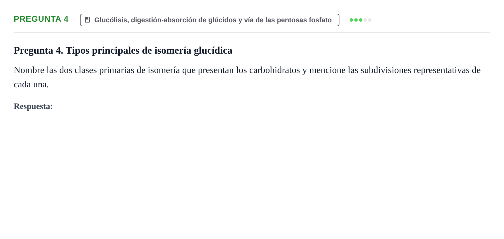 Enunciado: Pregunta 4