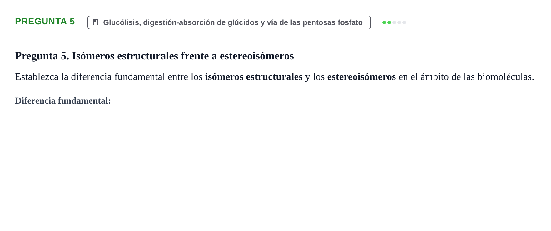 Enunciado: Pregunta 5