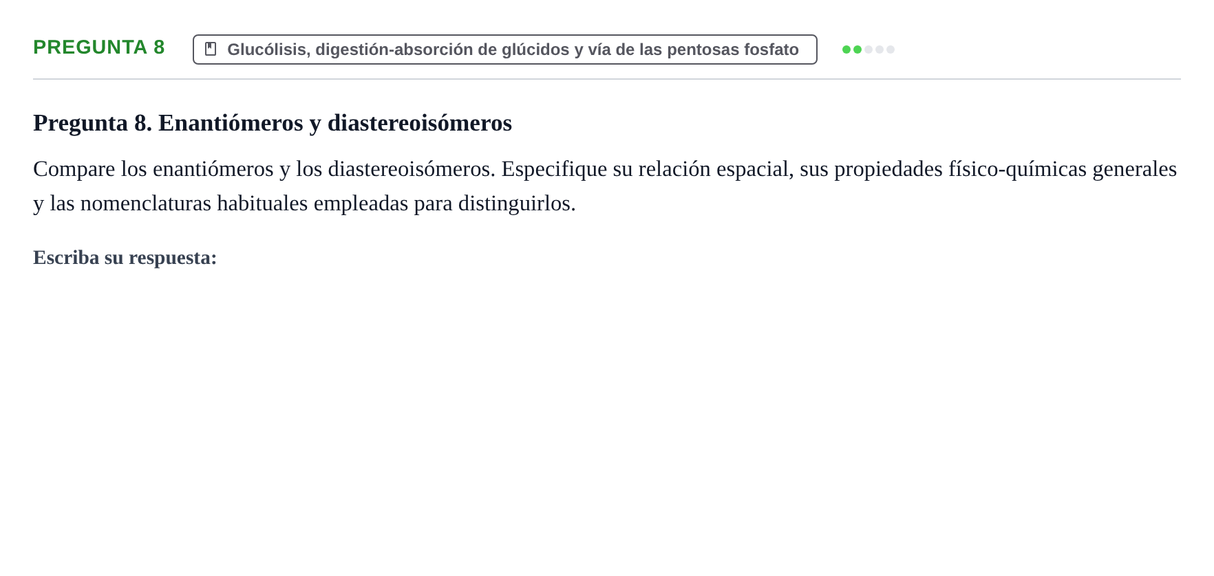 Enunciado: Pregunta 8
