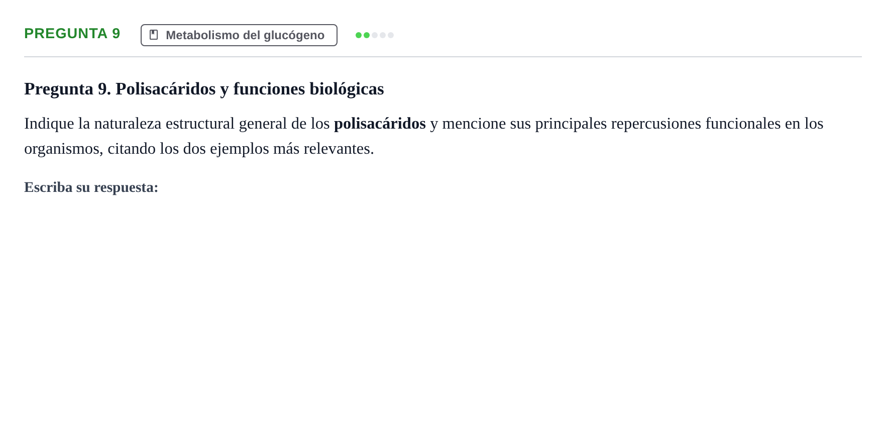 Enunciado: Pregunta 9