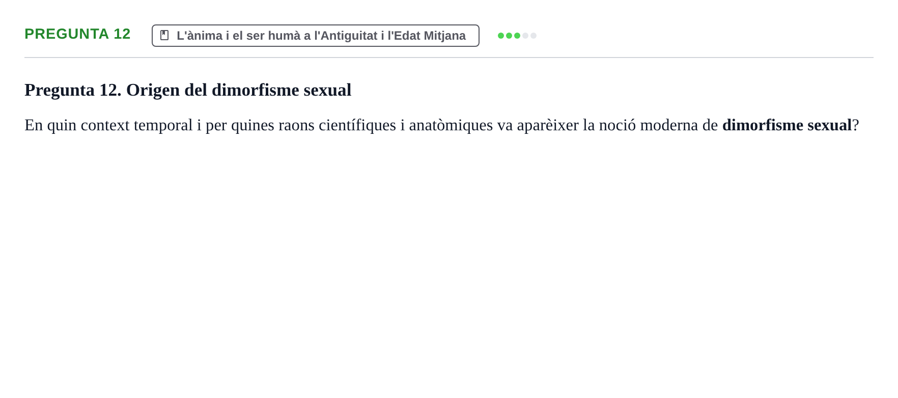 Enunciado: Pregunta 12