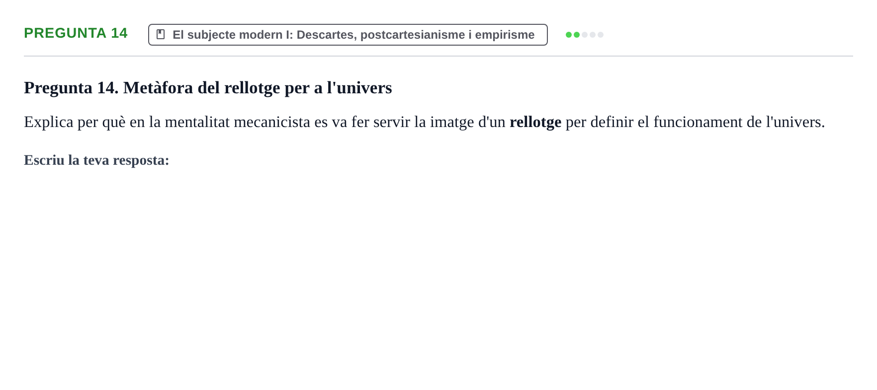 Enunciado: Pregunta 14