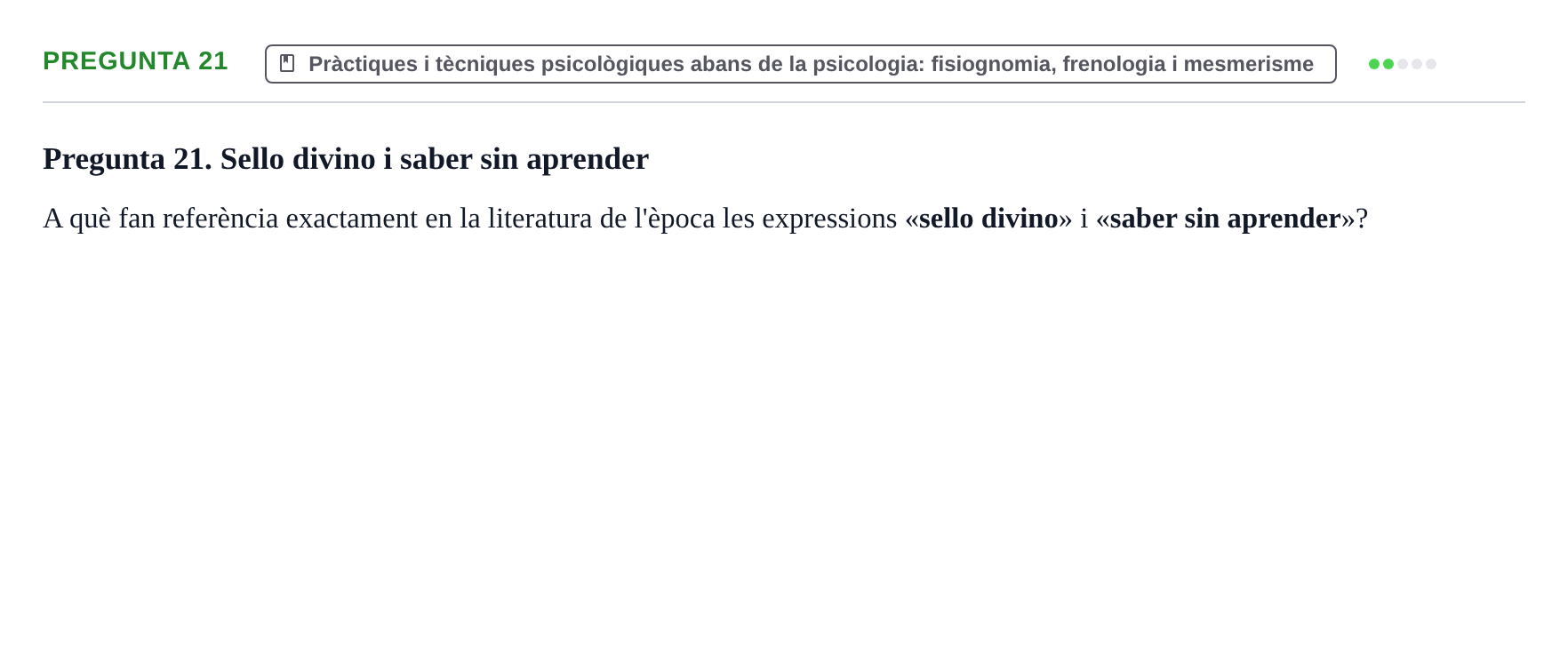 Enunciado: Pregunta 21