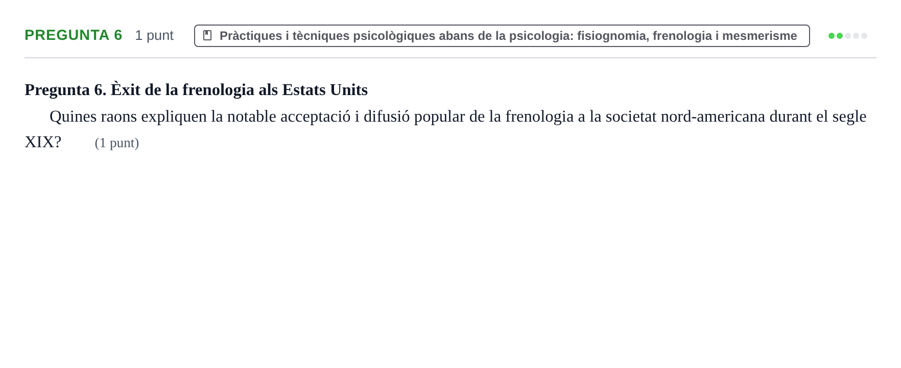 Enunciado: Pregunta 6