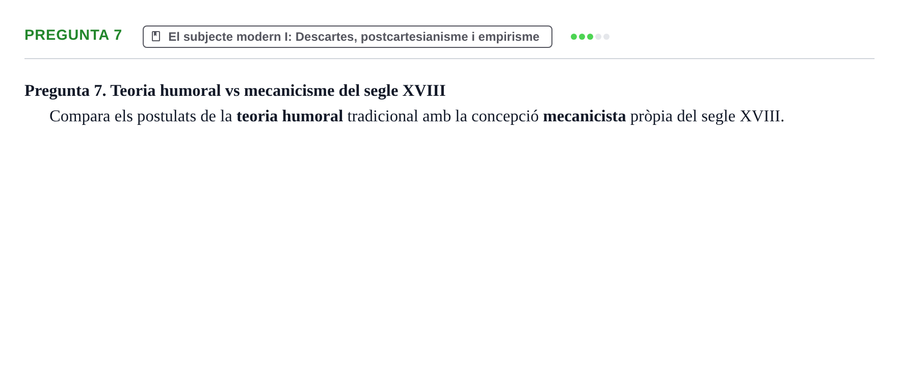 Enunciado: Pregunta 7