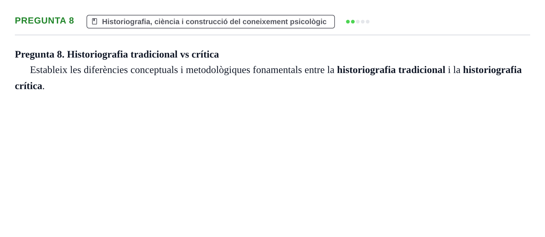 Enunciado: Pregunta 8
