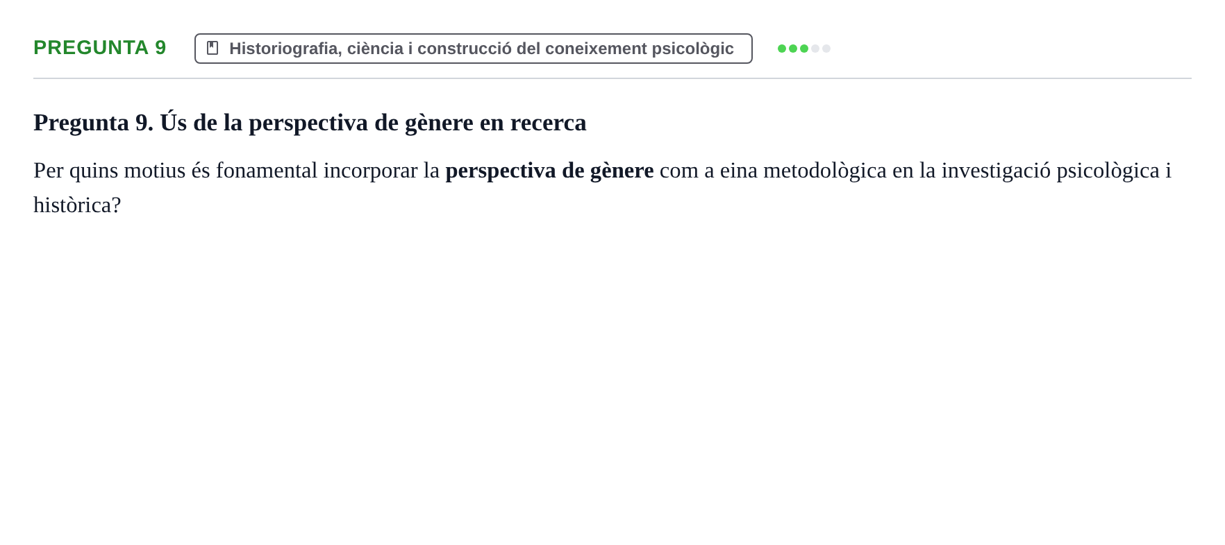 Enunciado: Pregunta 9