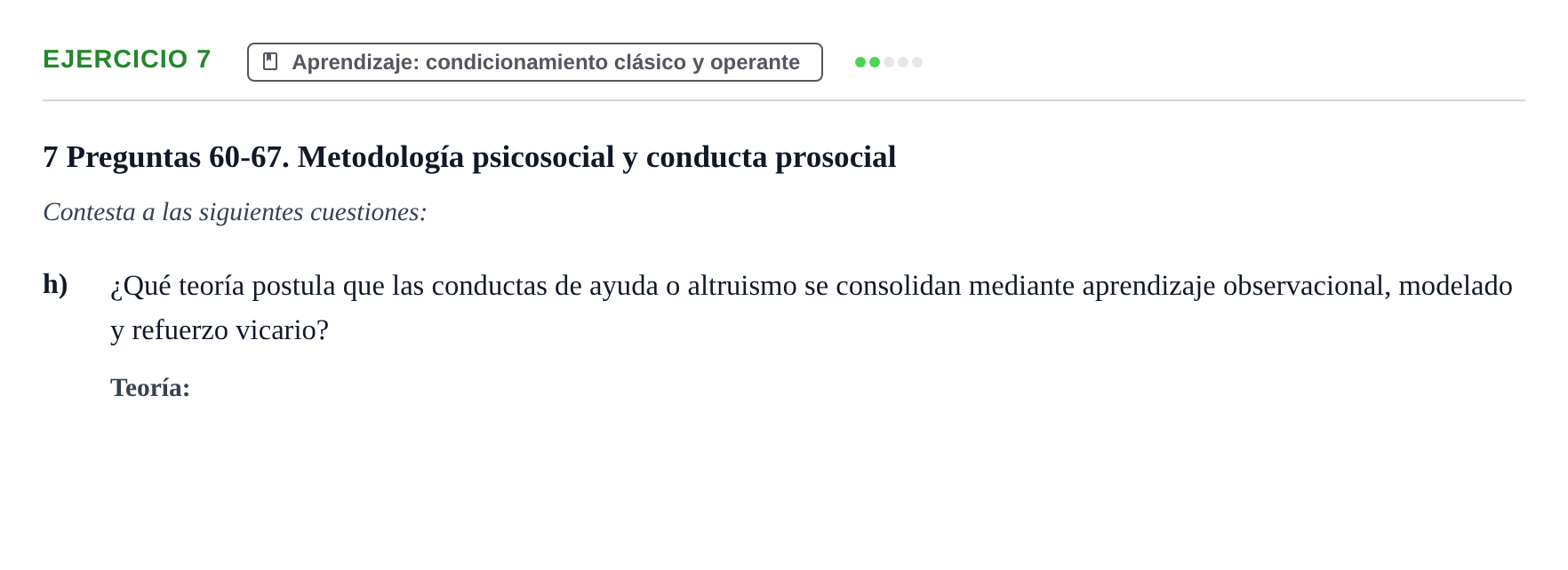 Enunciado: 7 - Aprendizaje