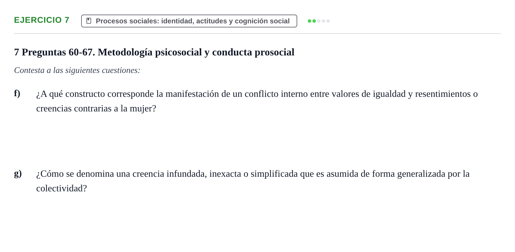 Enunciado: 7 - Procesos sociales