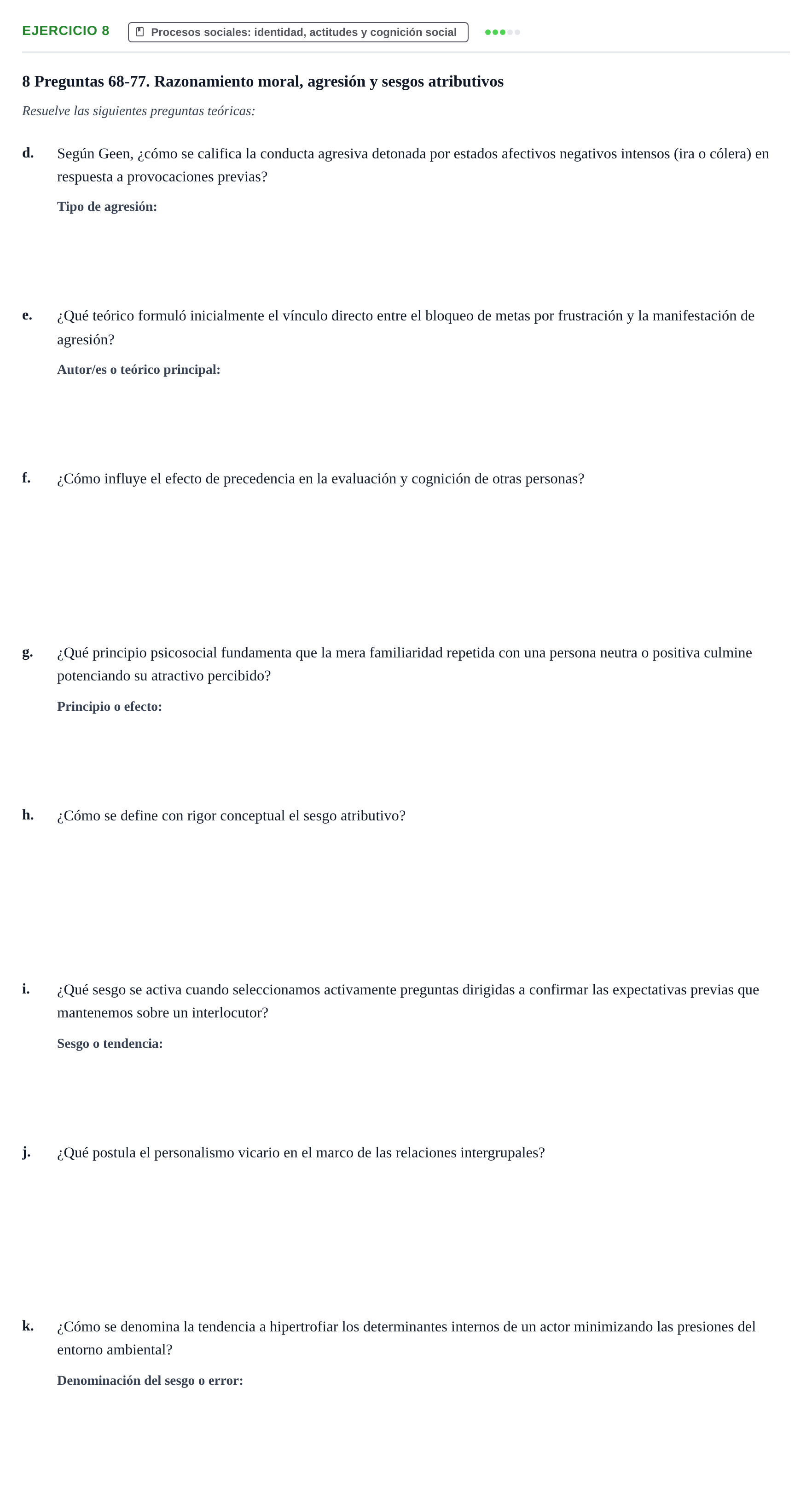 Enunciado: 8 - Procesos sociales