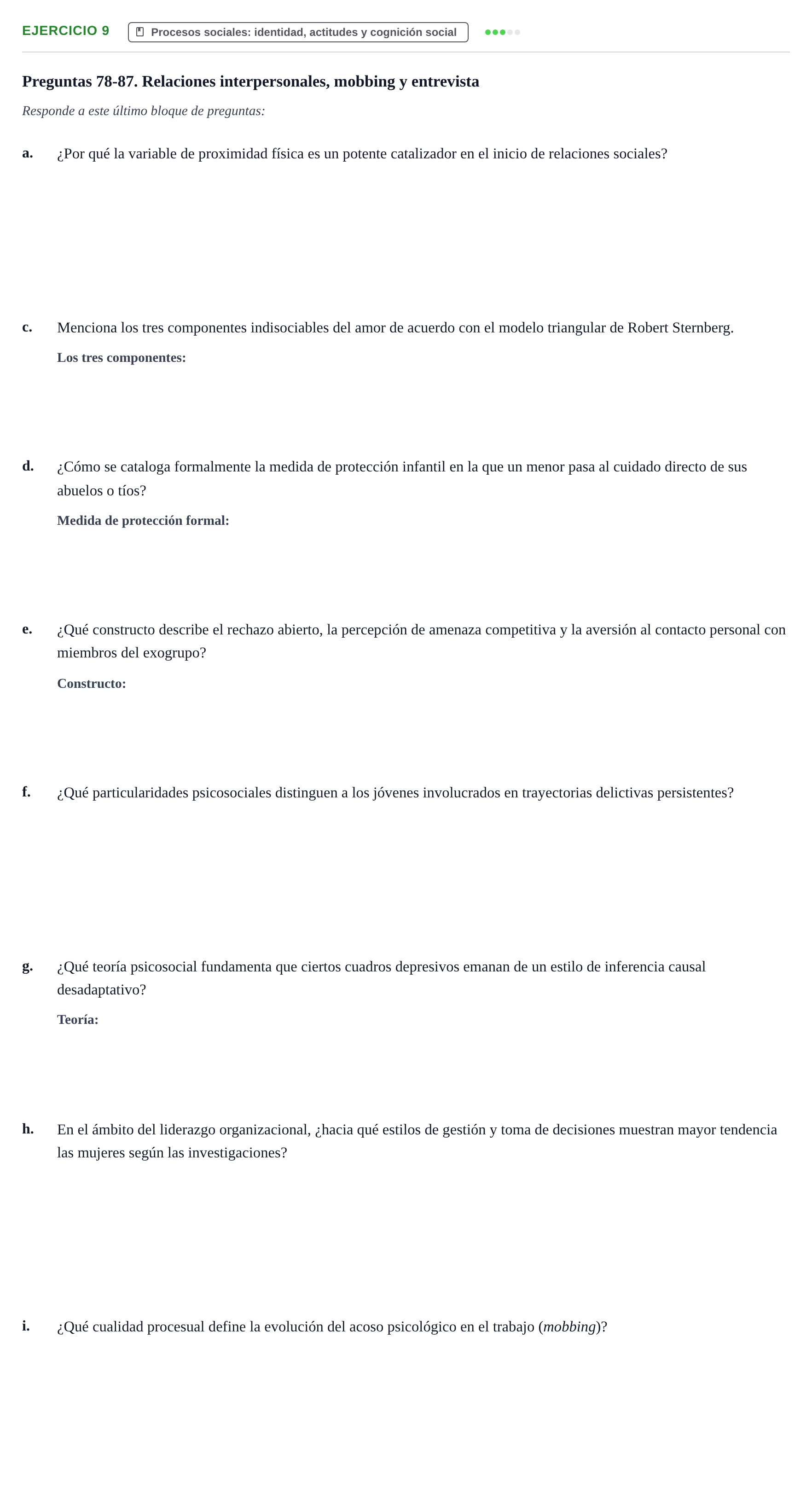 Enunciado: 9 - Procesos sociales