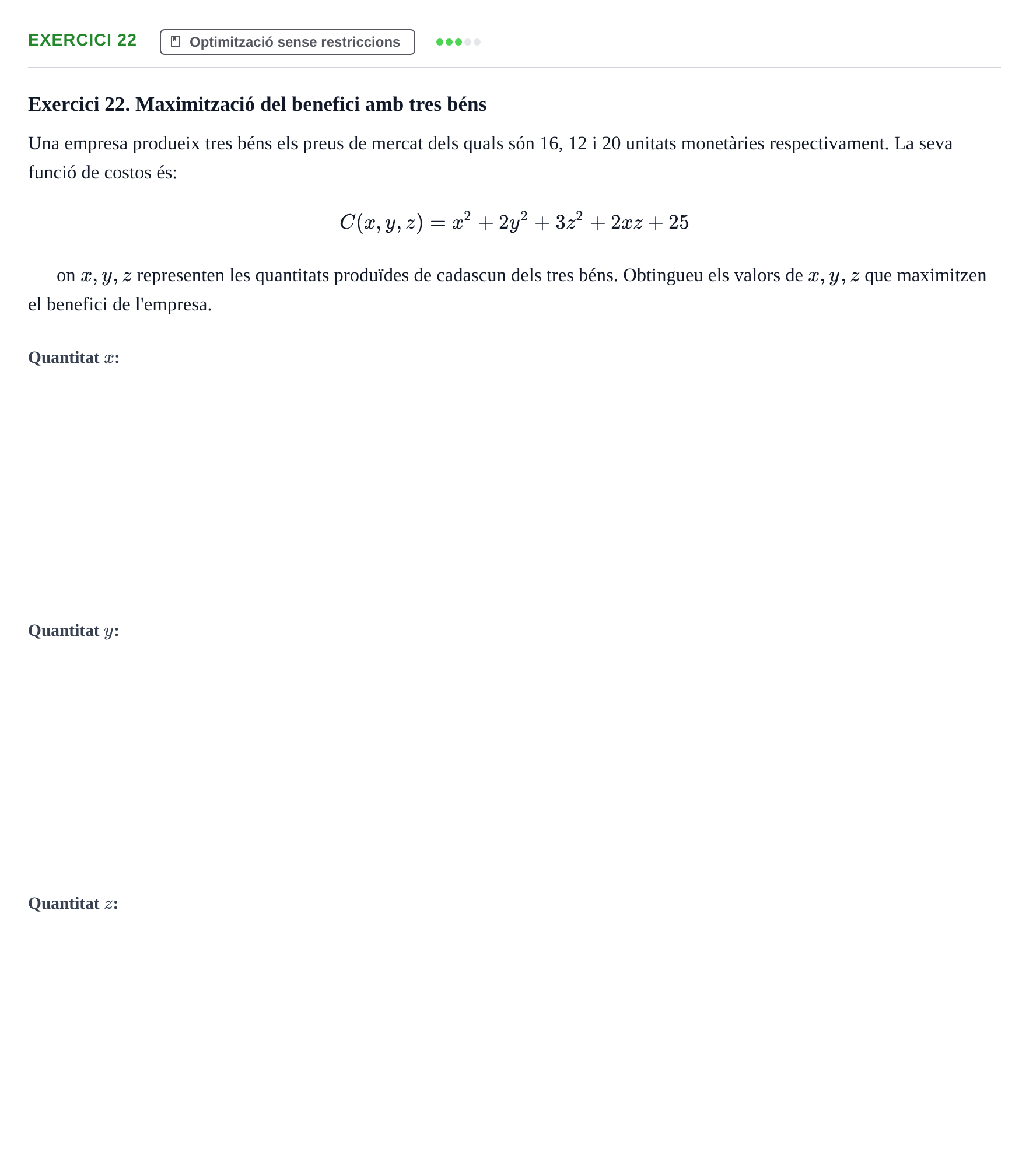 Enunciado: Exercici 22