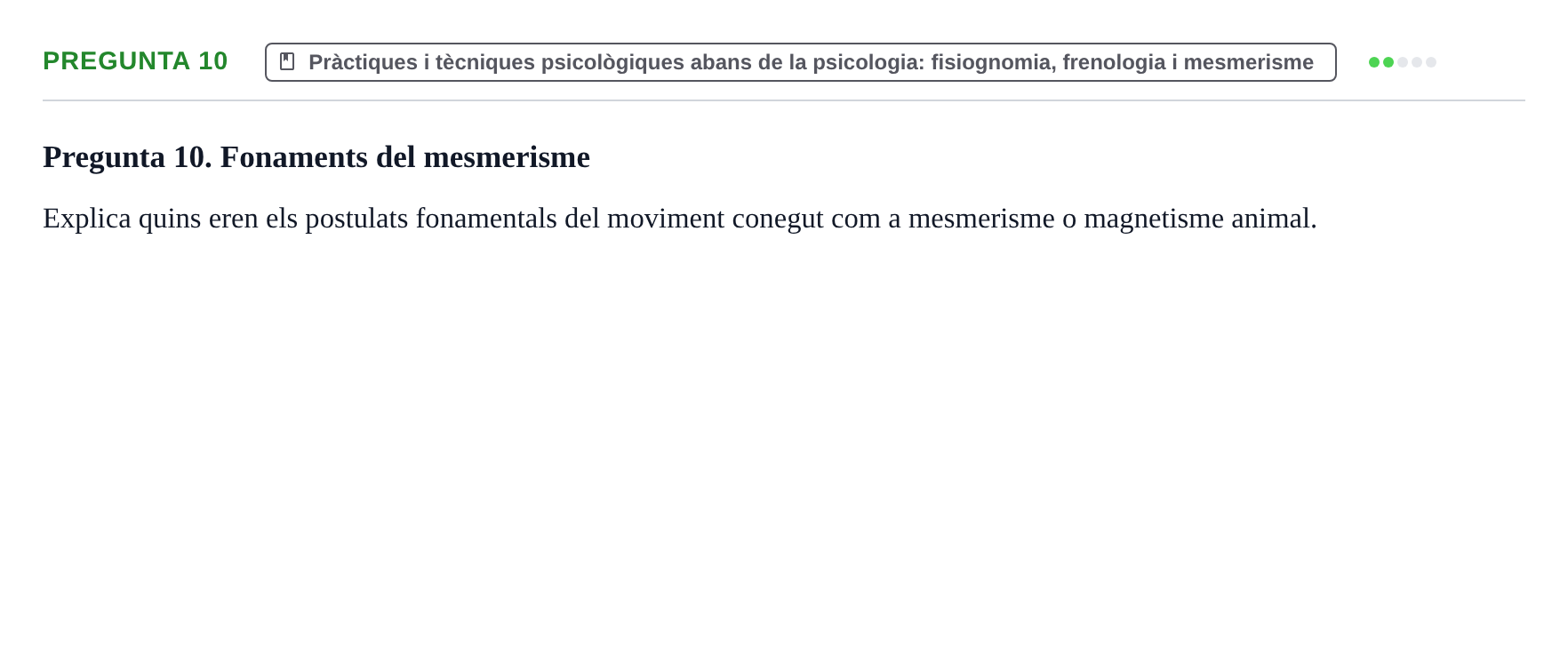 Enunciado: Pregunta 10