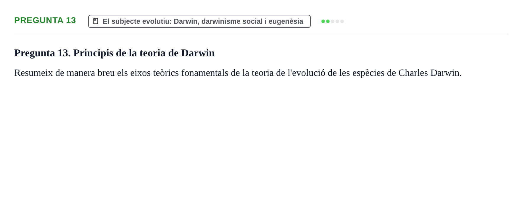 Enunciado: Pregunta 13