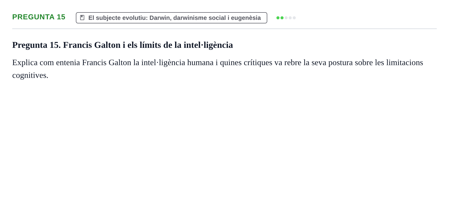 Enunciado: Pregunta 15