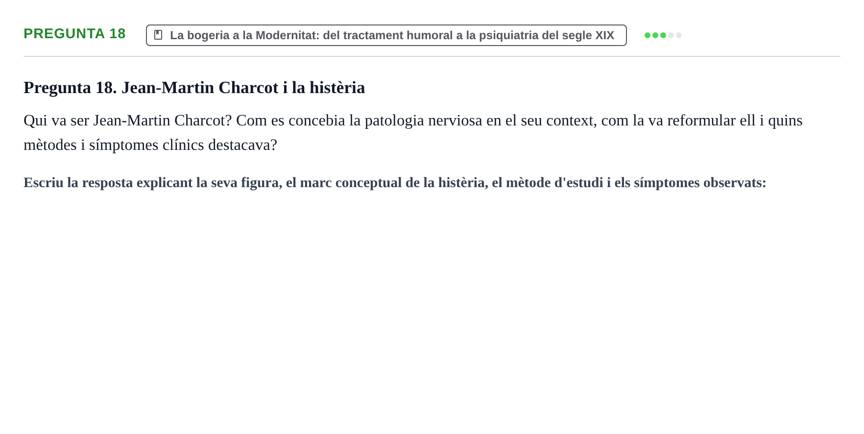 Enunciado: Pregunta 18