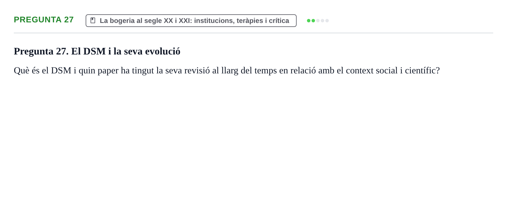 Enunciado: Pregunta 27