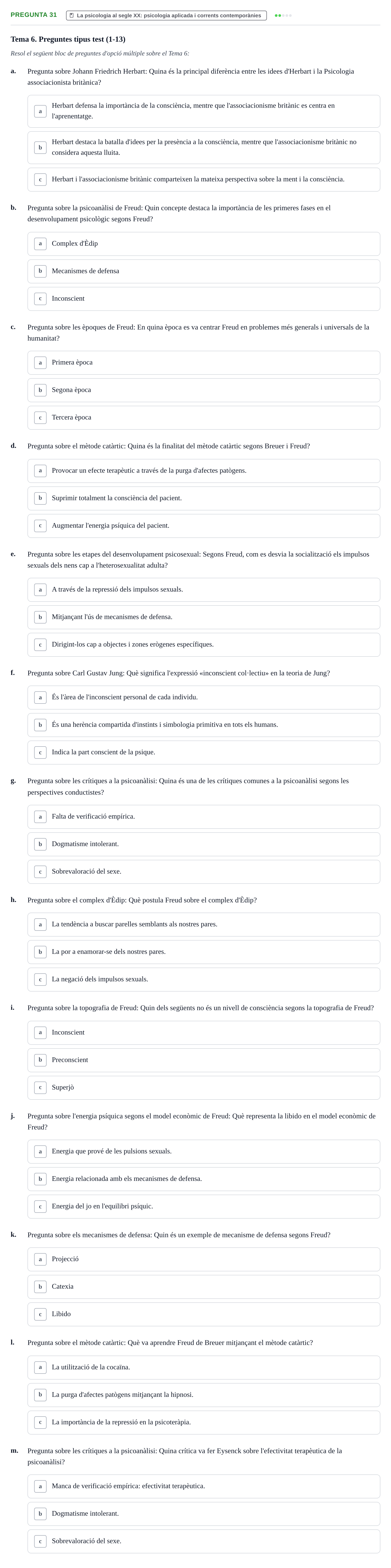 Enunciado: Pregunta 31