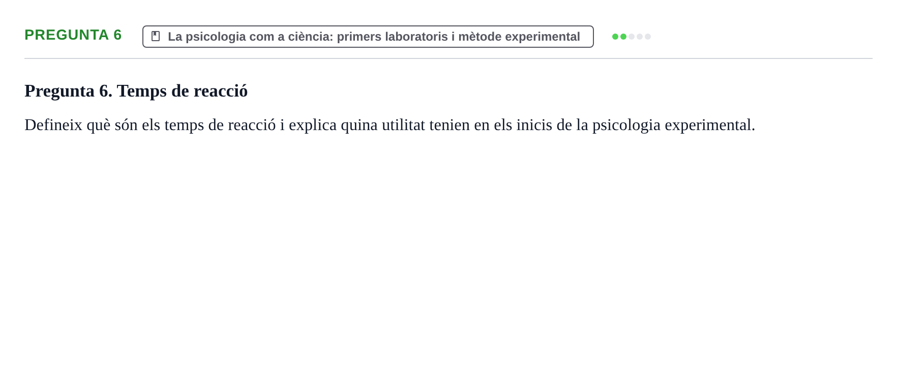Enunciado: Pregunta 6