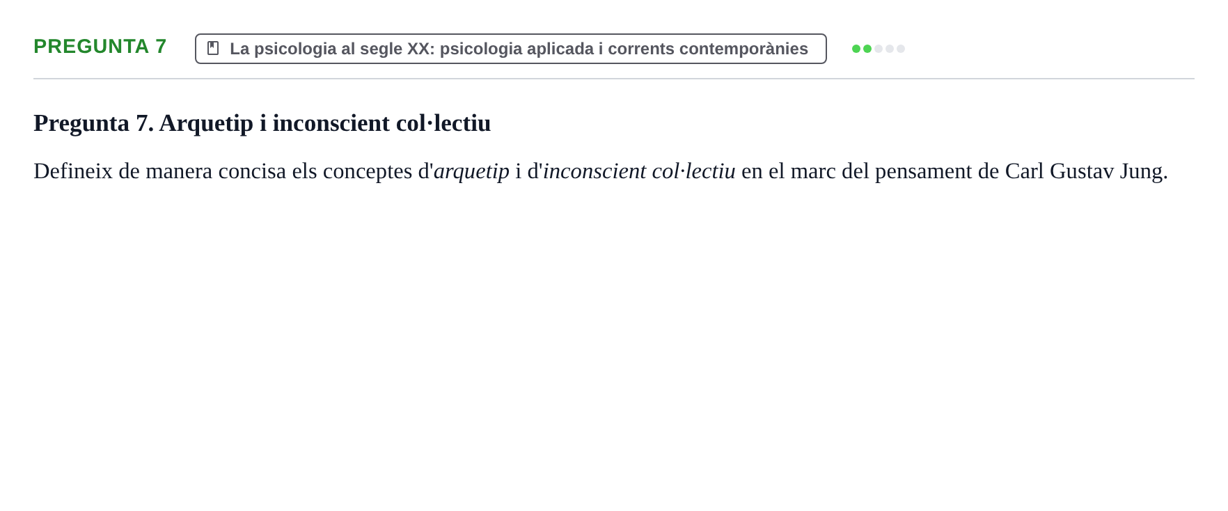 Enunciado: Pregunta 7