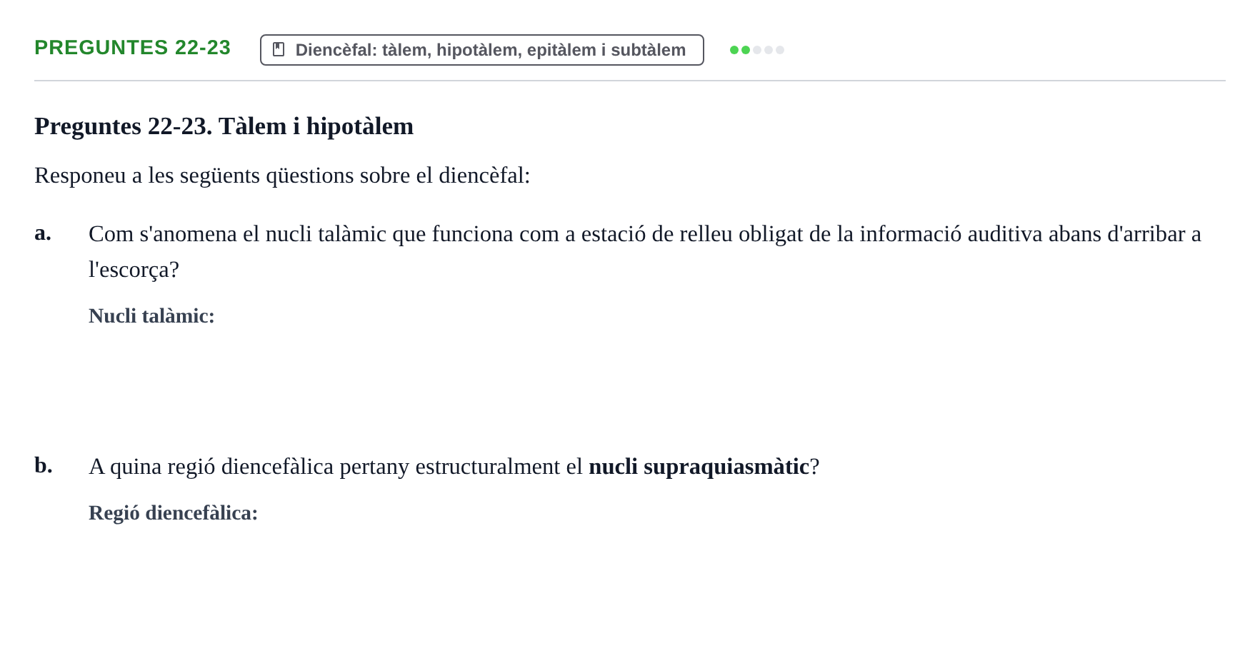 Enunciado: Preguntes 22-23