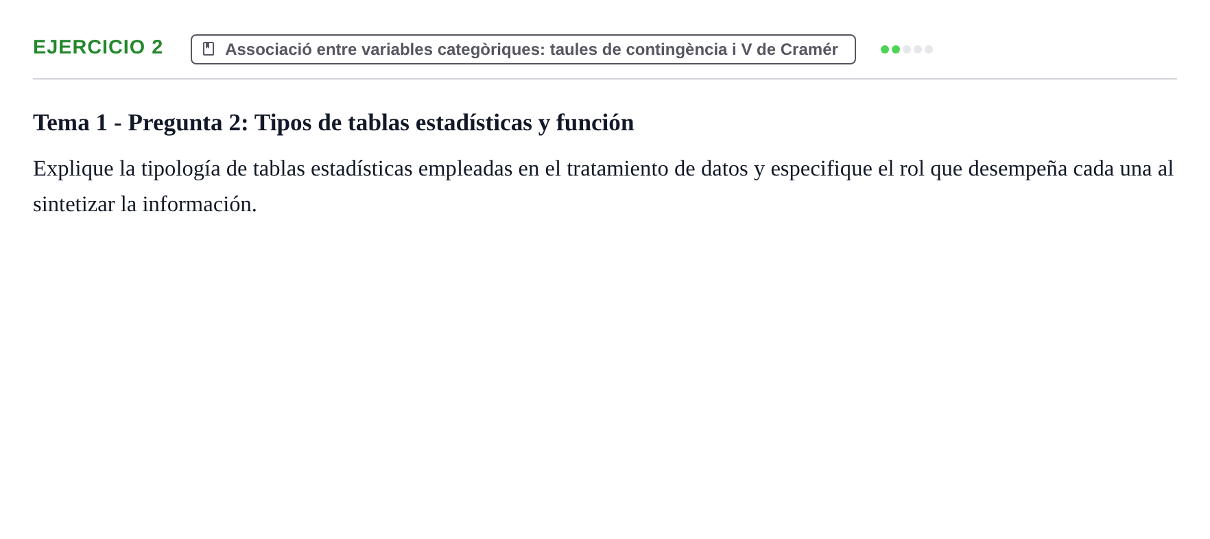 Enunciado: 2
