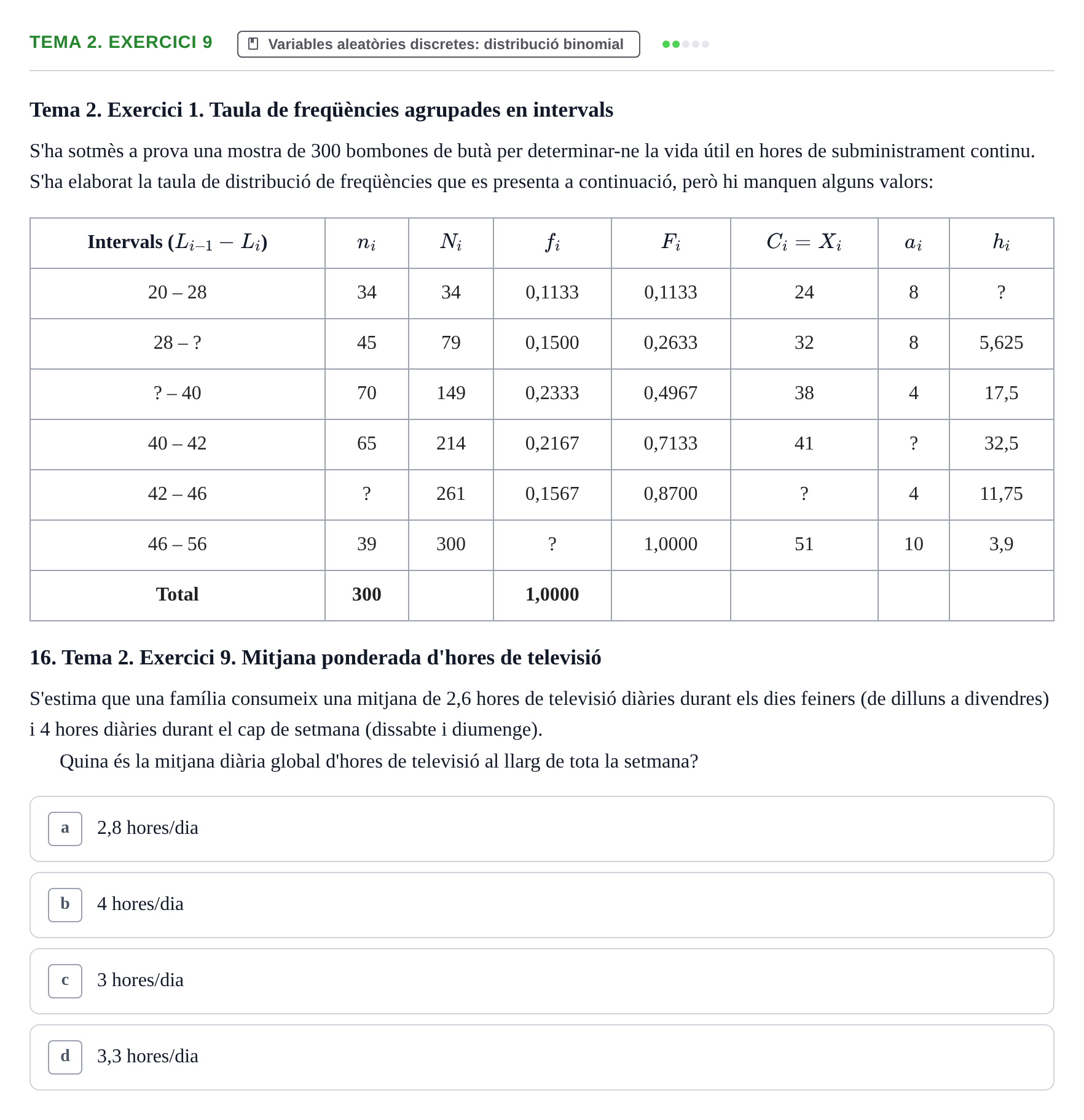 Enunciado: Tema 2. Exercici 9