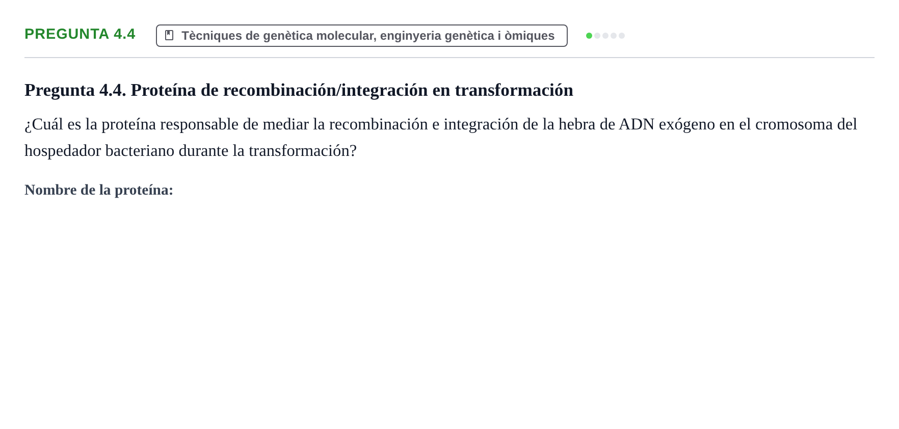 Enunciado: Pregunta 4.4