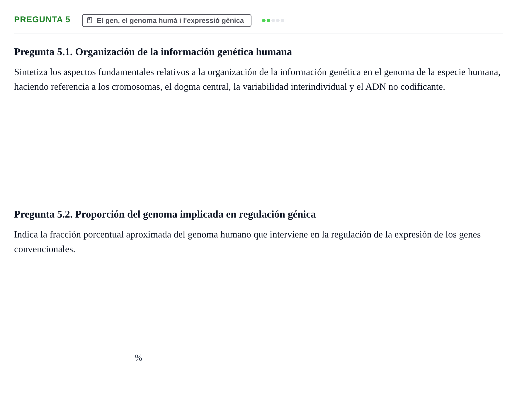 Enunciado: Pregunta 5