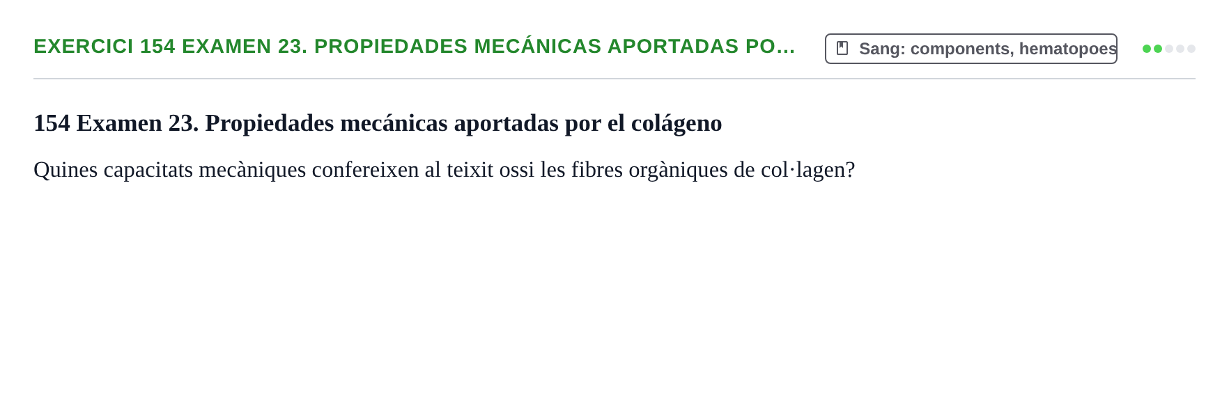 Enunciado: 154 Examen 23. Propiedades mecánicas aportadas po…