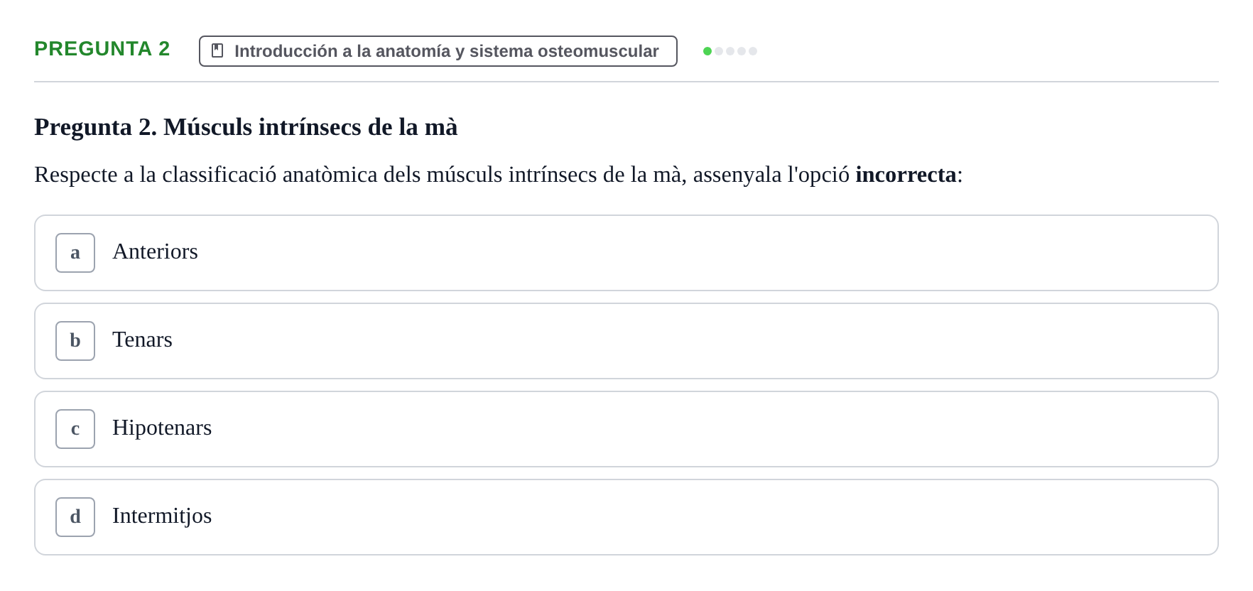 Enunciado: Pregunta 2