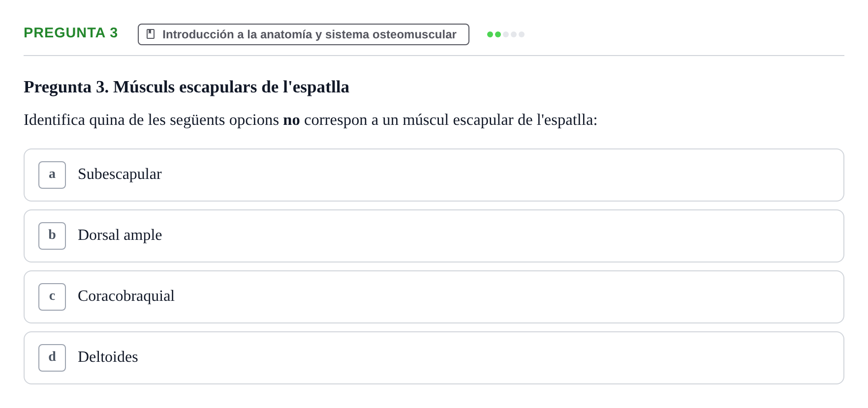 Enunciado: Pregunta 3