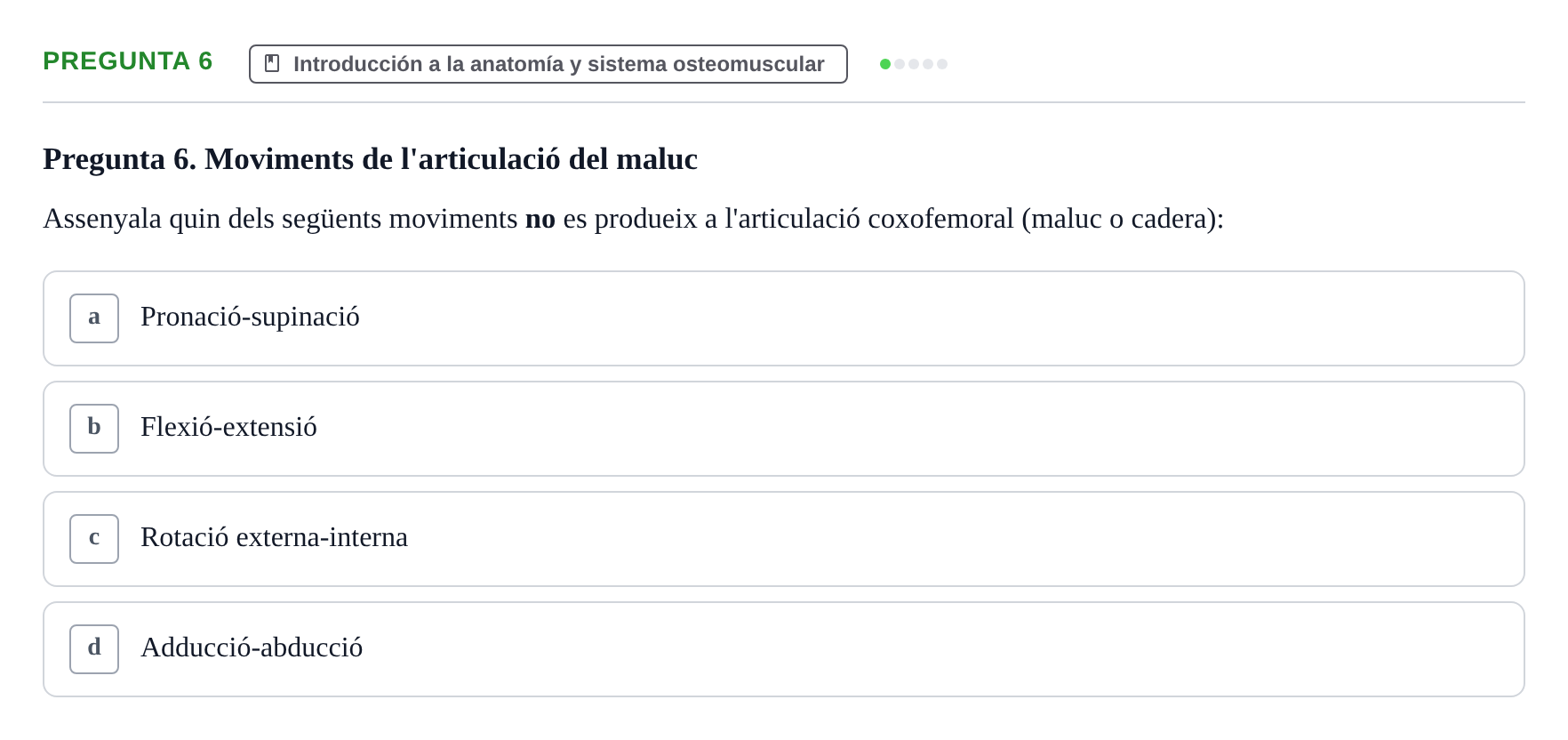 Enunciado: Pregunta 6