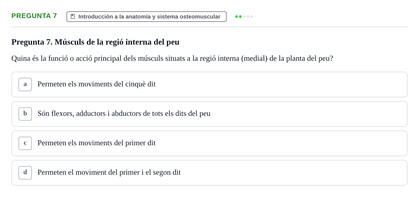 Enunciado: Pregunta 7