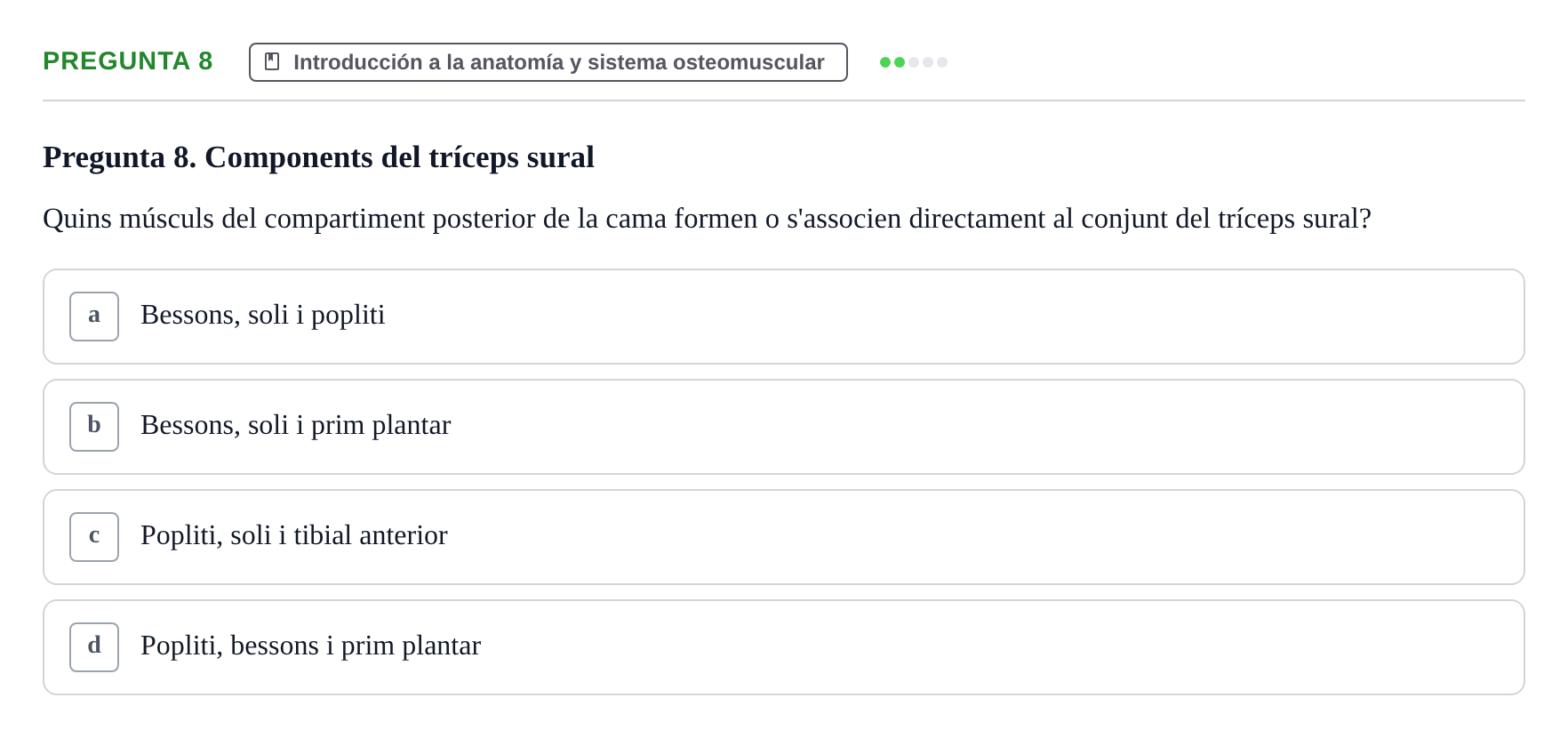Enunciado: Pregunta 8