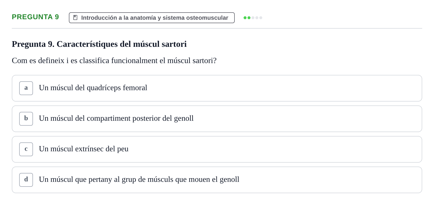 Enunciado: Pregunta 9