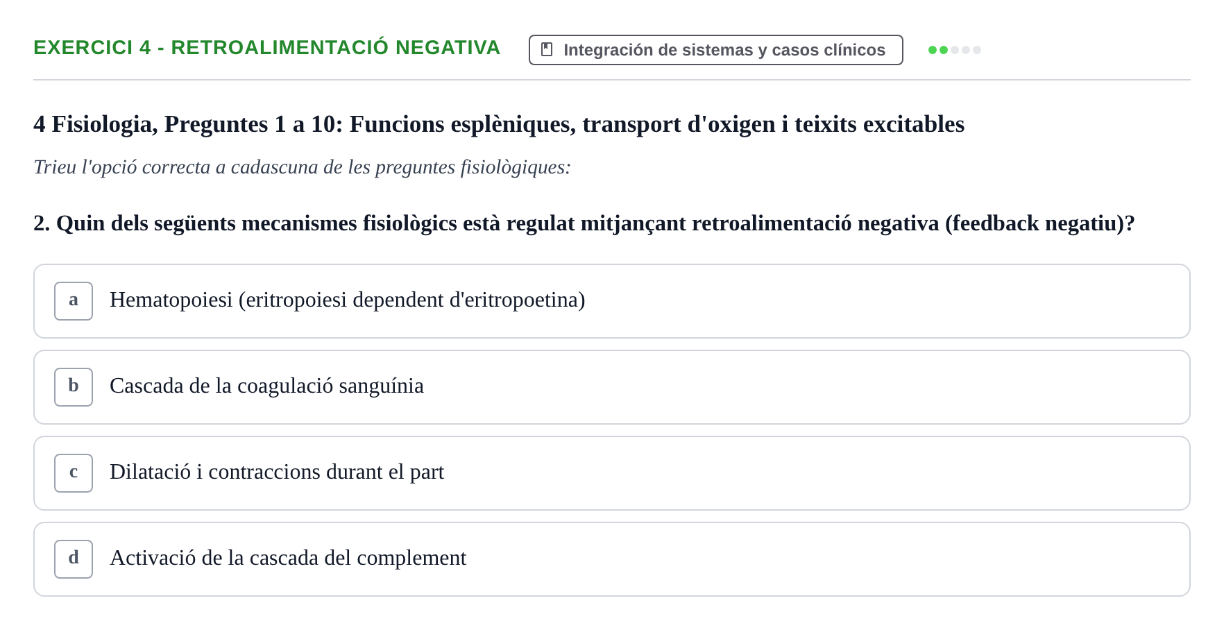 Enunciado: 4 - Retroalimentació negativa