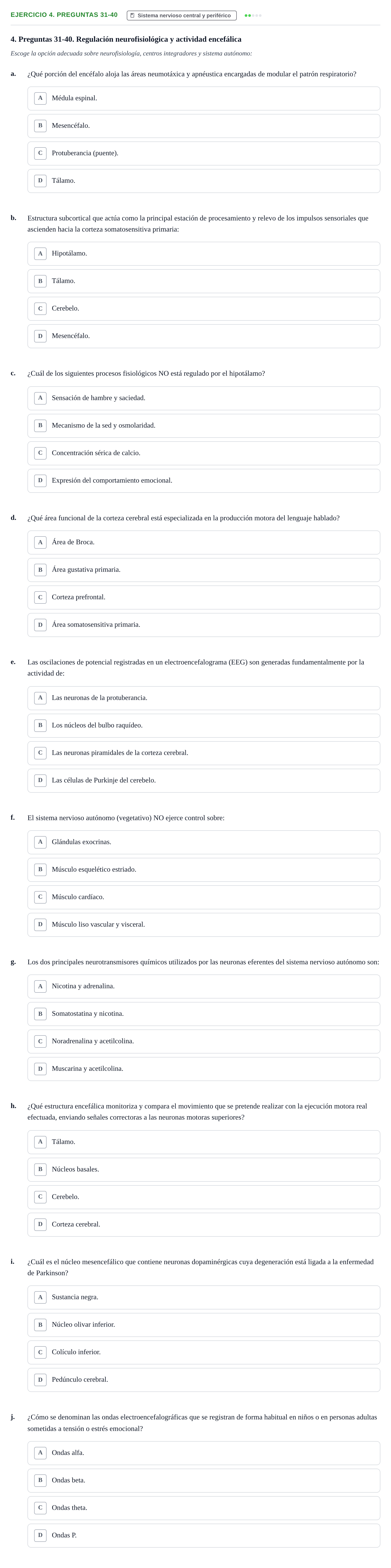 Enunciado: 4. Preguntas 31-40