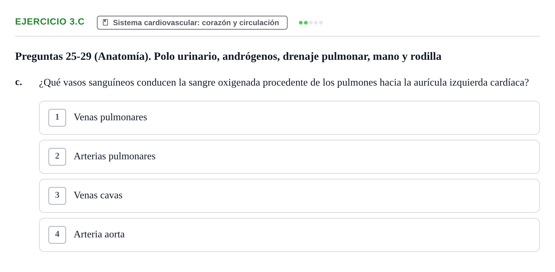 Enunciado: 3.c - Sistema cardiovascular