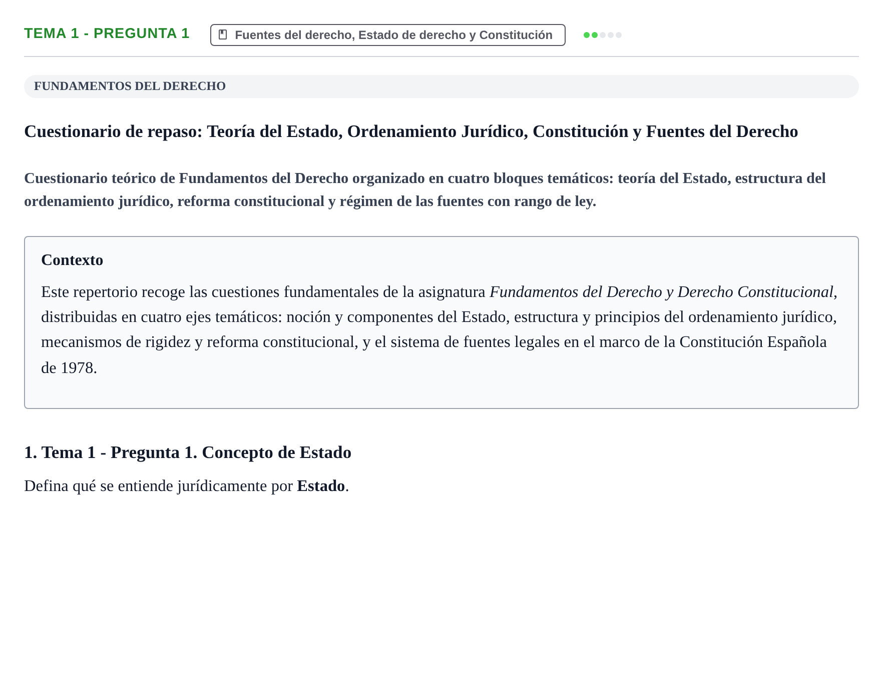 Enunciado: Tema 1 - Pregunta 1