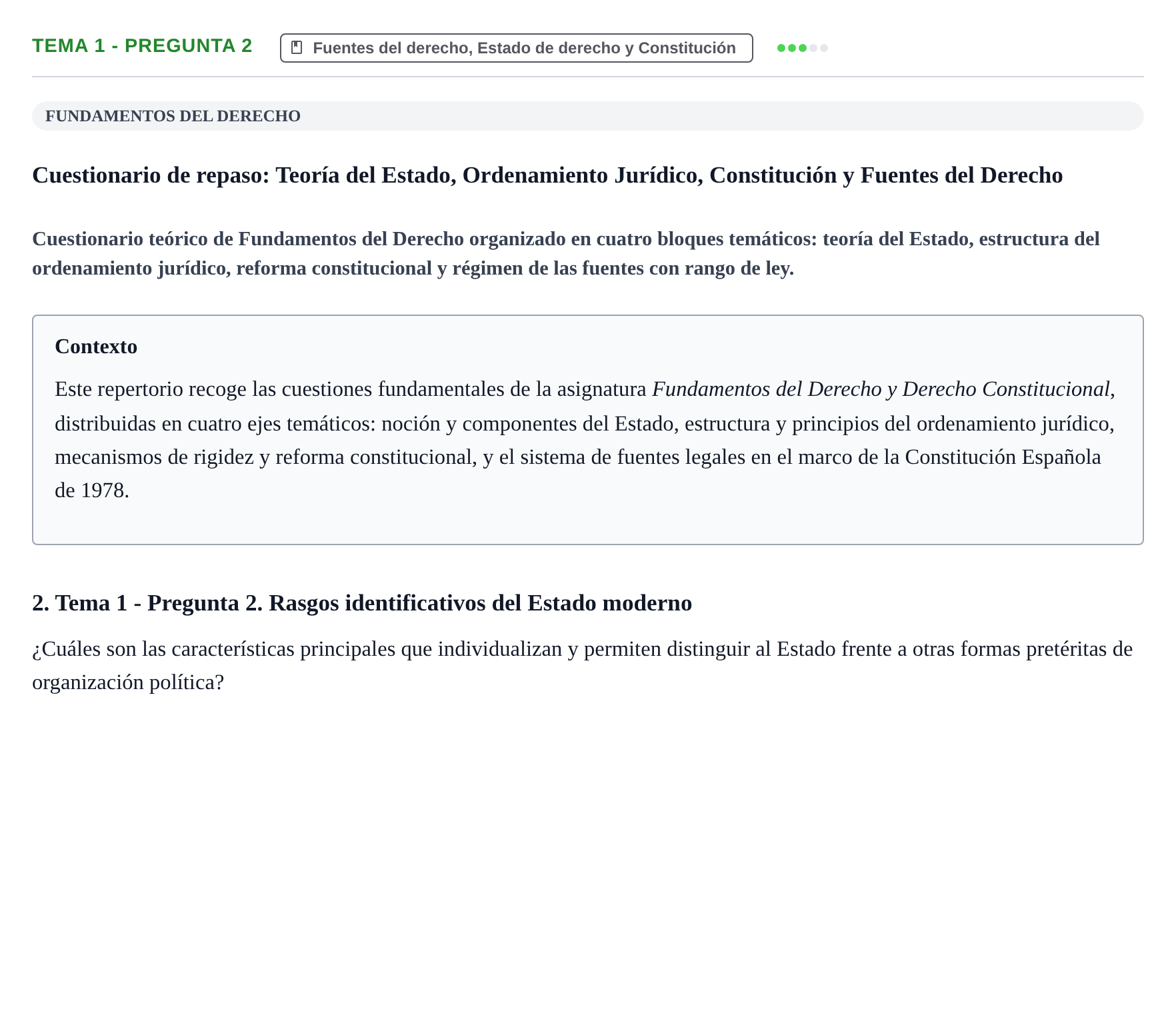 Enunciado: Tema 1 - Pregunta 2