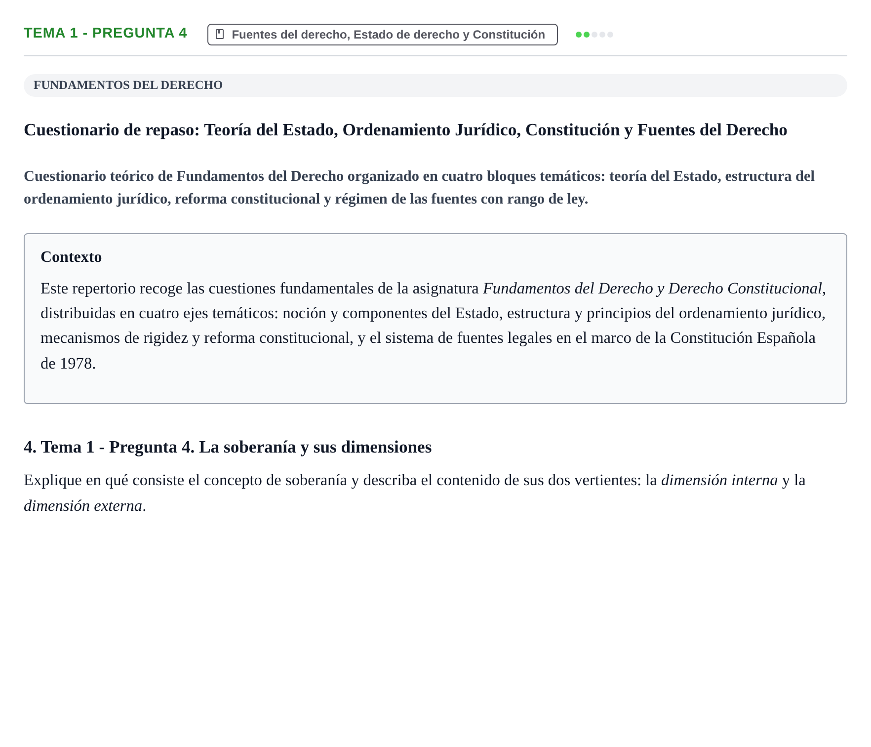 Enunciado: Tema 1 - Pregunta 4