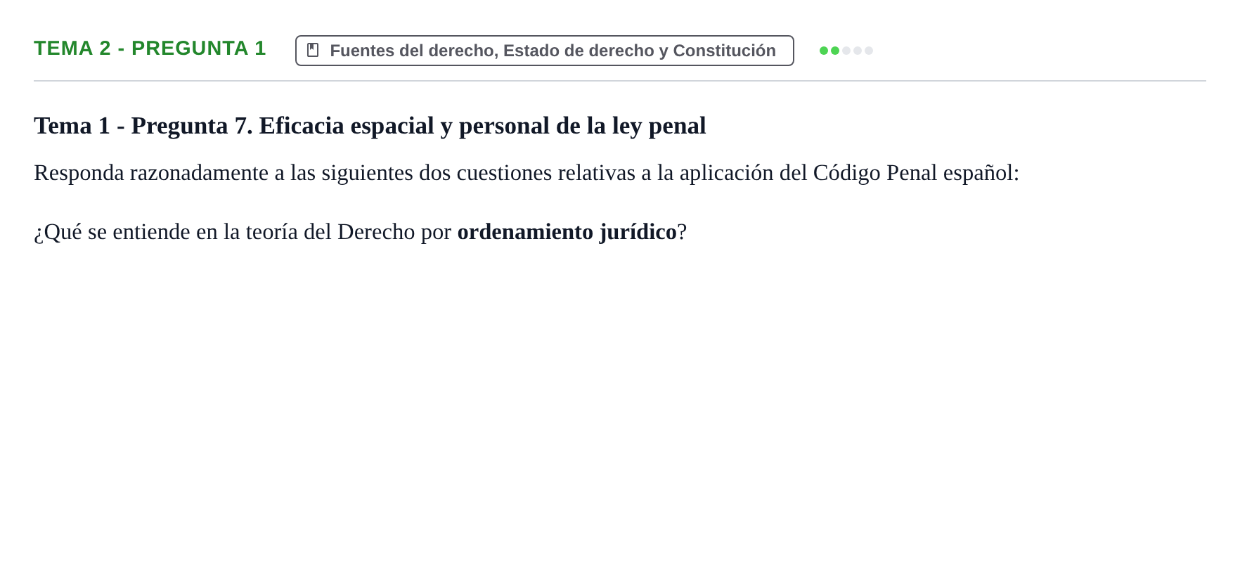 Enunciado: Tema 2 - Pregunta 1