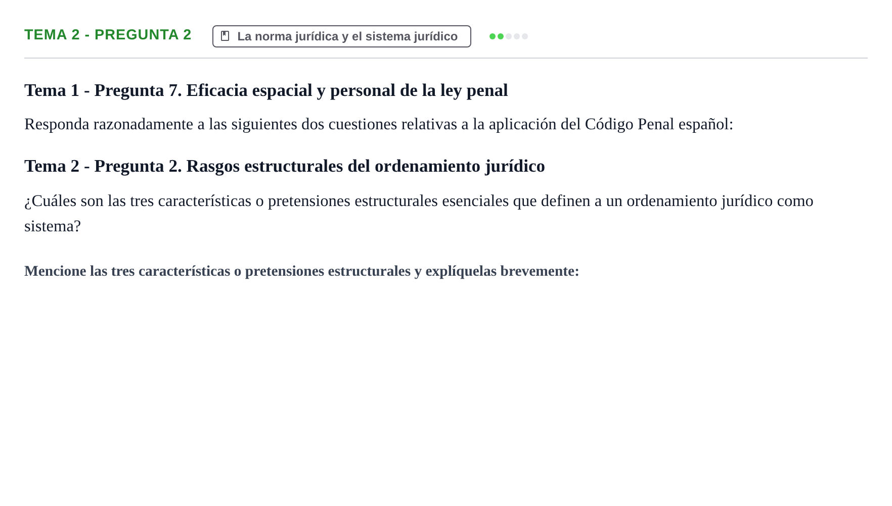 Enunciado: Tema 2 - Pregunta 2