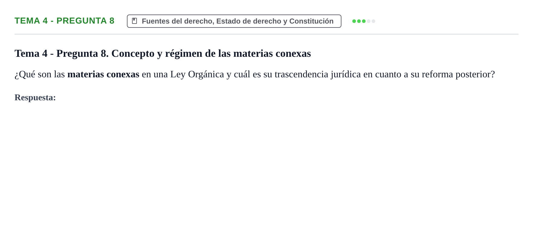 Enunciado: Tema 4 - Pregunta 8