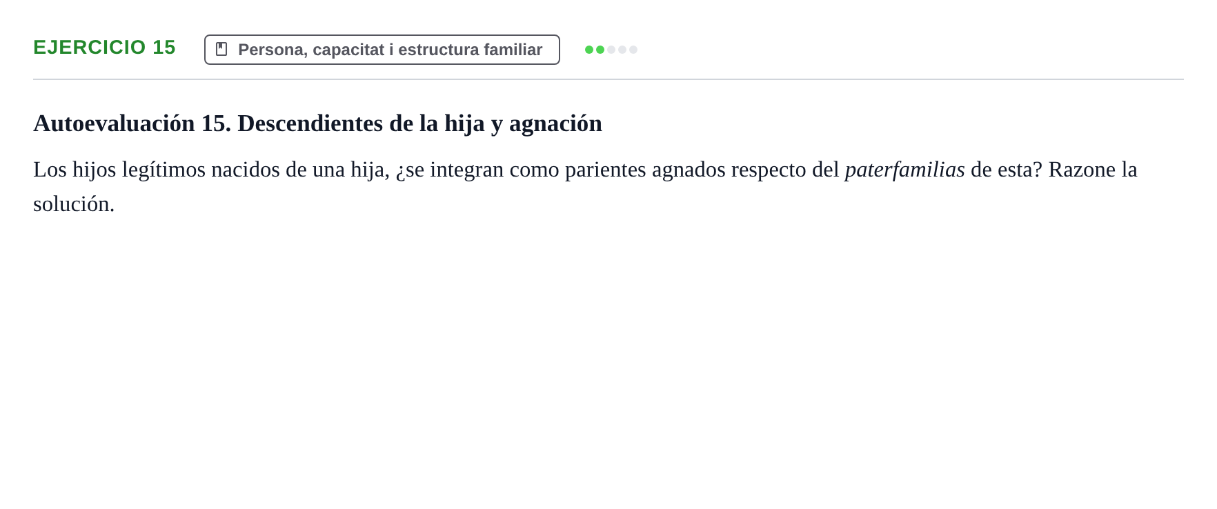 Enunciado: 15