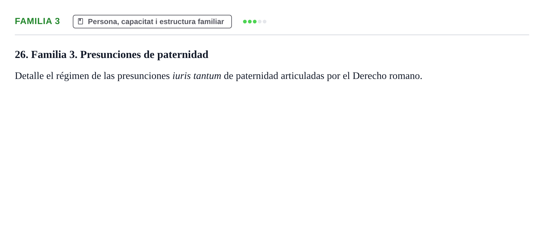 Enunciado: Familia 3
