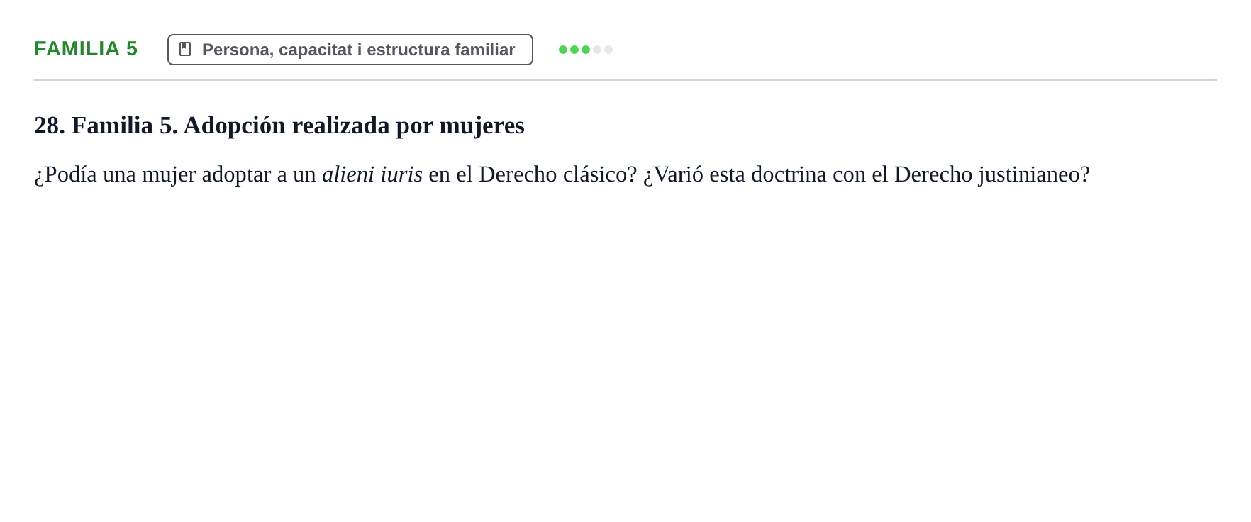 Enunciado: Familia 5