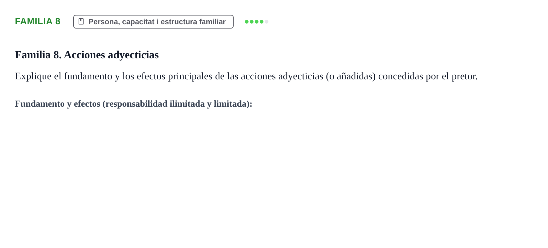 Enunciado: Familia 8